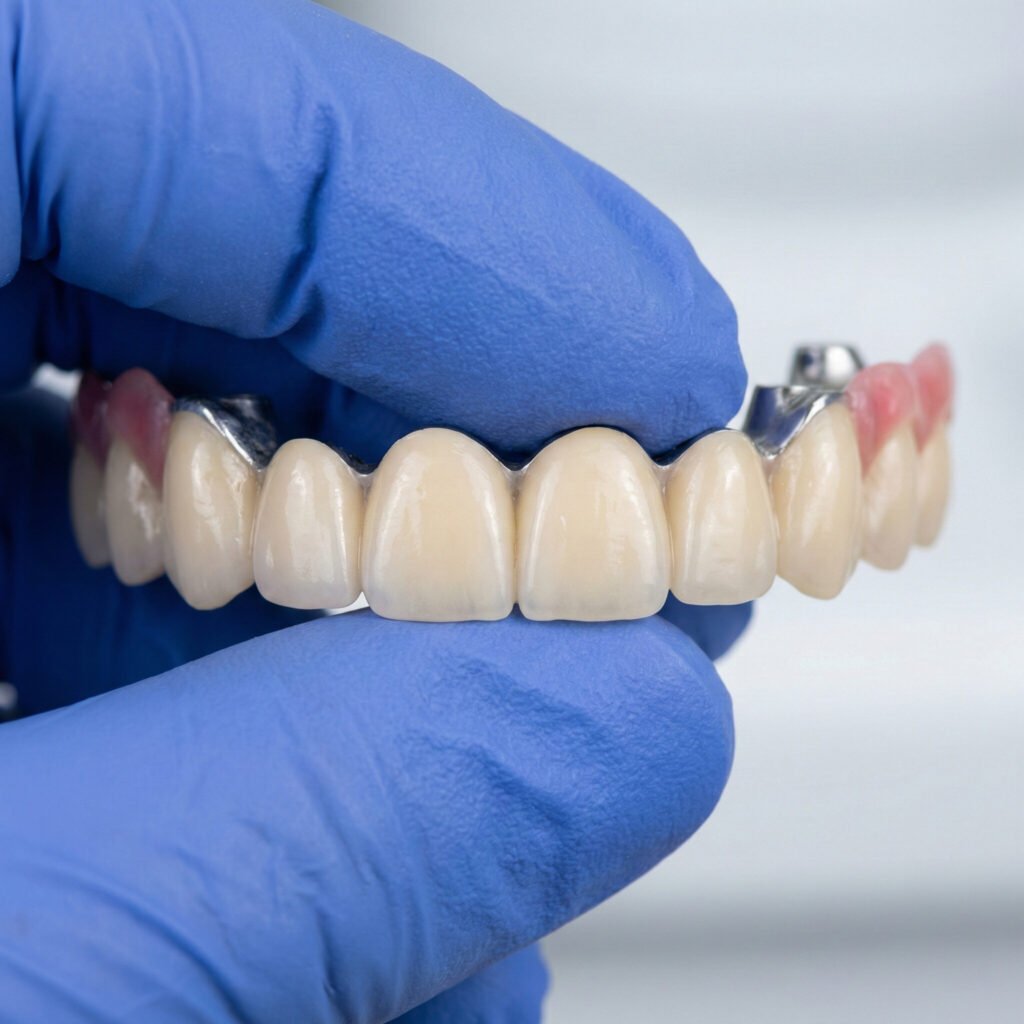 bridge dentaire salé