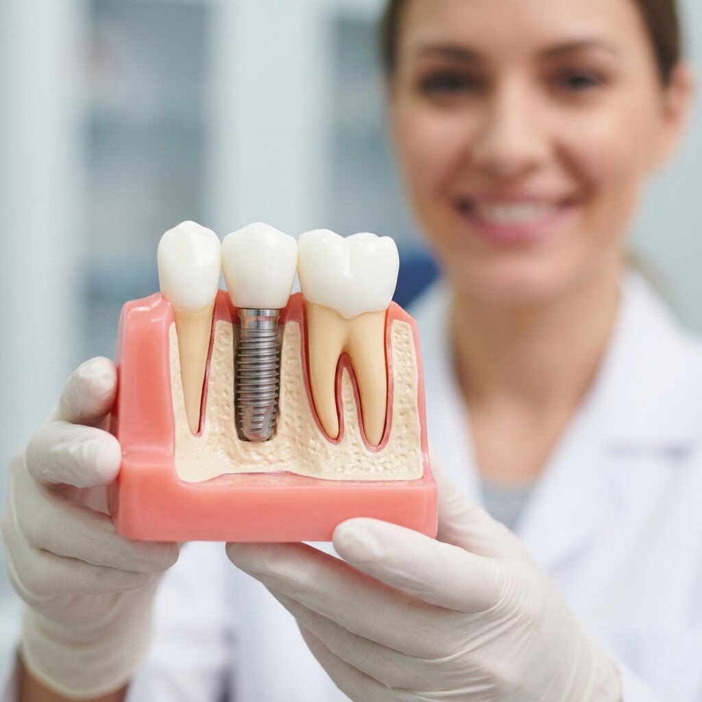 implant dentaire salé